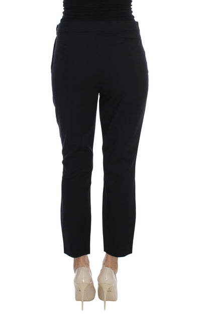 Black Wool Stretch Formal Dress Pants