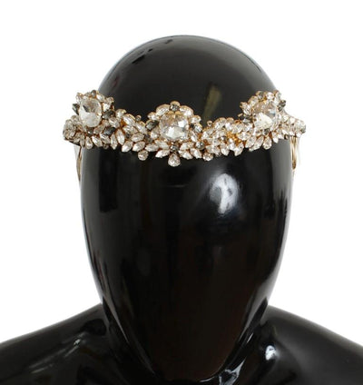 Gold Brass Crystal Sicily Diadem NATALE Crown