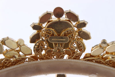 Gold Brass Crystal Sicily Diadem NATALE Crown