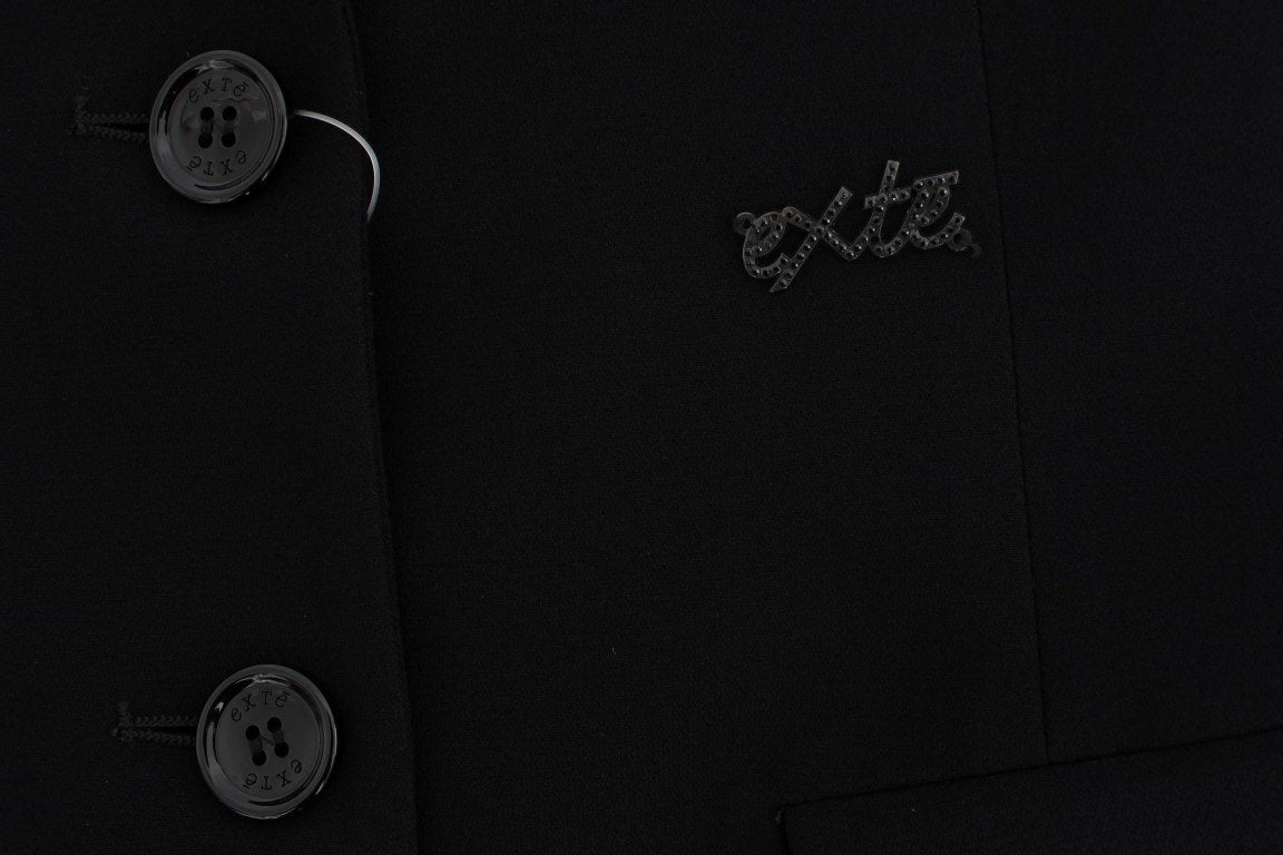 Black Two Button Suit