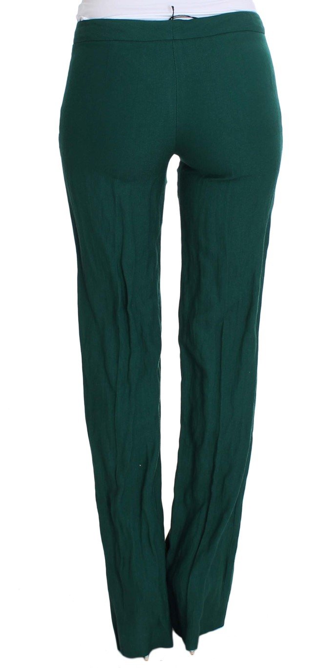 Green Wool Dress Casual Pants
