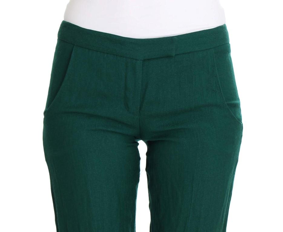 Green Wool Dress Casual Pants