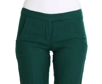 Green Wool Dress Casual Pants