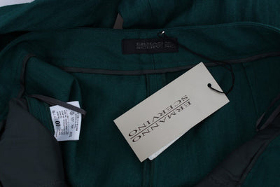 Green Wool Dress Casual Pants