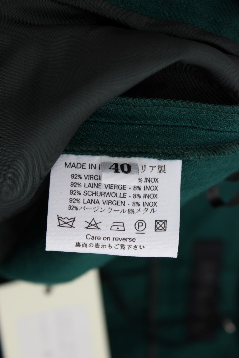 Green Wool Dress Casual Pants
