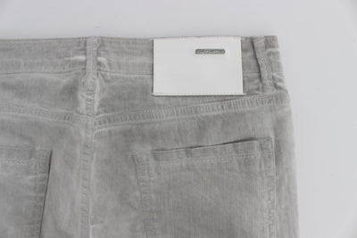 Gray Wash Cotton Stretch Slim Skinny Fit Jeans