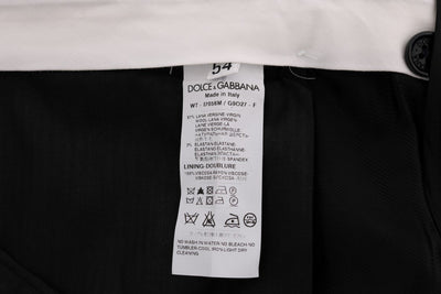 Blue Wool Stretch Dress Formal Pants