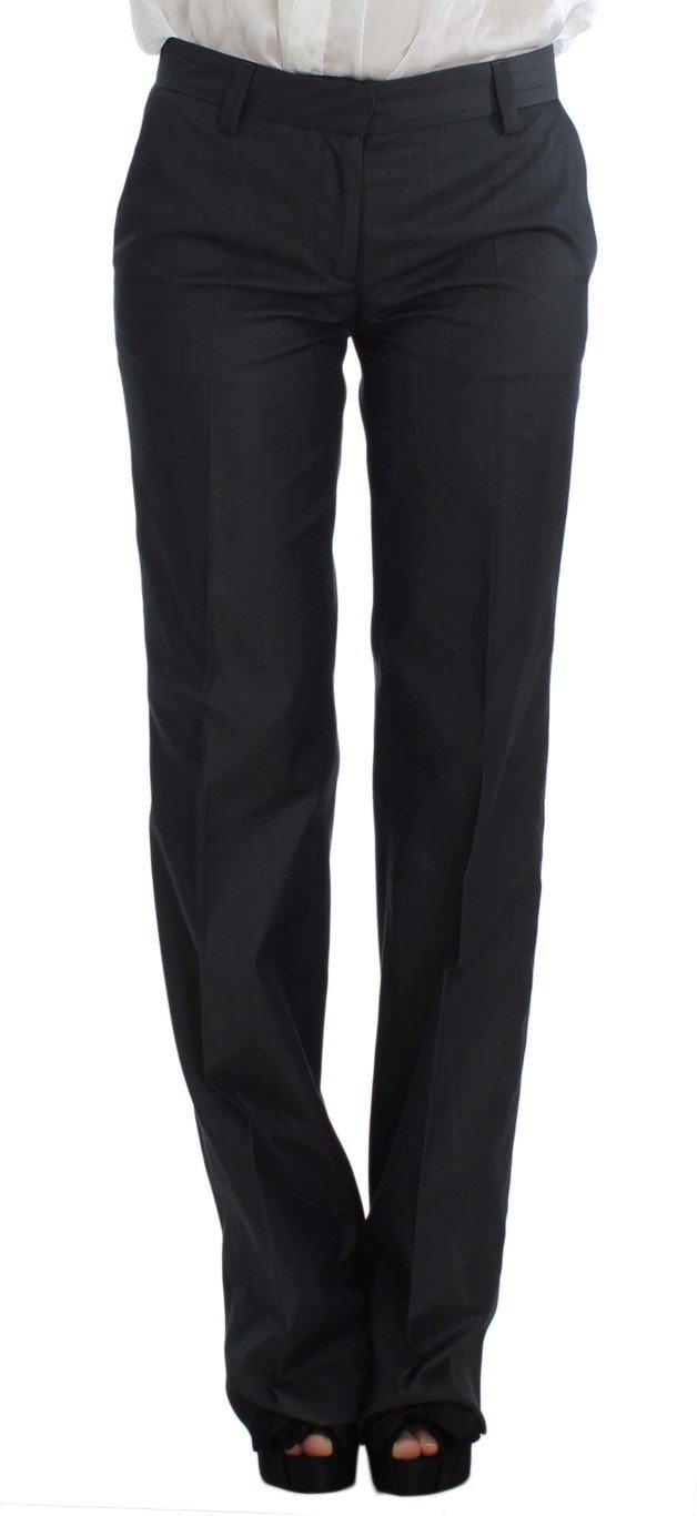 Gray One Button Two Piece Suit