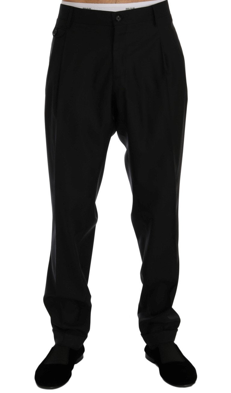 Blue Wool Dress Formal Pants