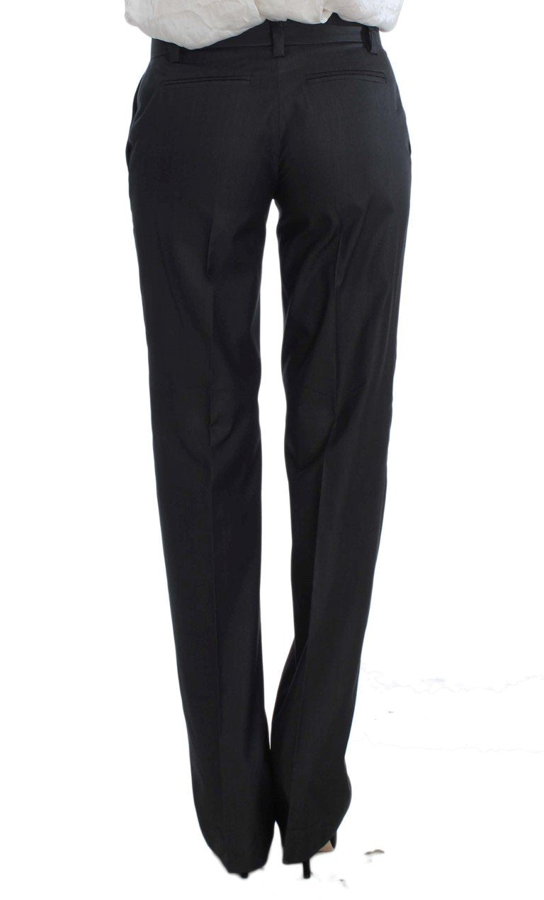 Gray One Button Two Piece Suit
