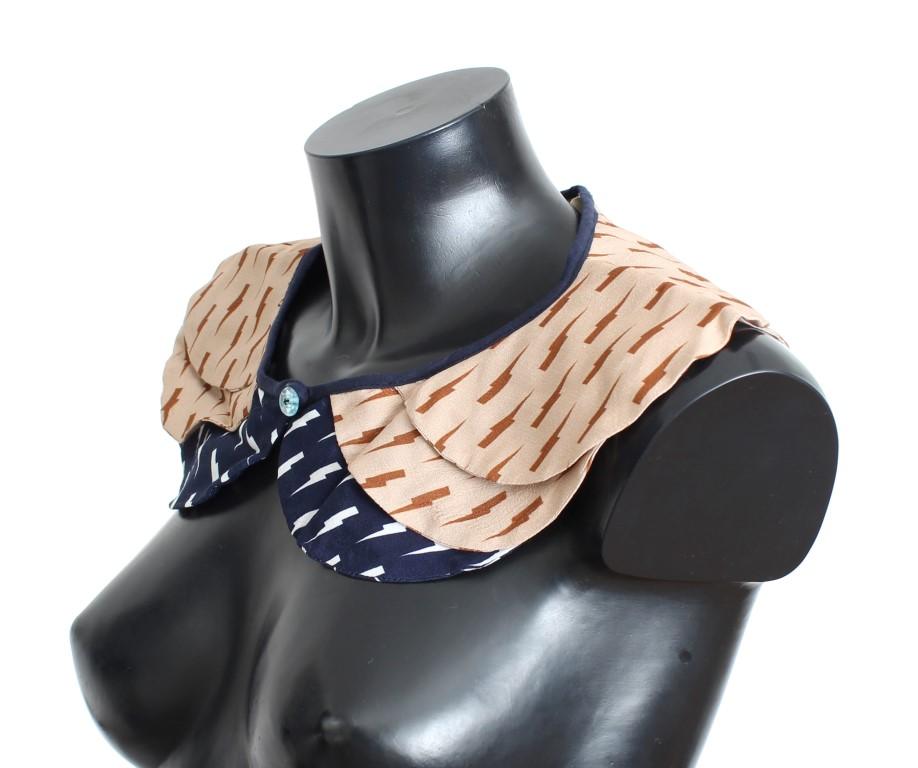 Pink Blue Viscose Neck Shoulder Infinity Scarf