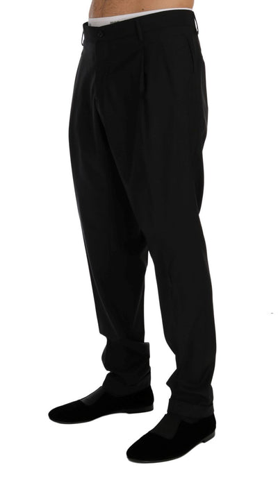 Blue Wool Dress Formal Pants