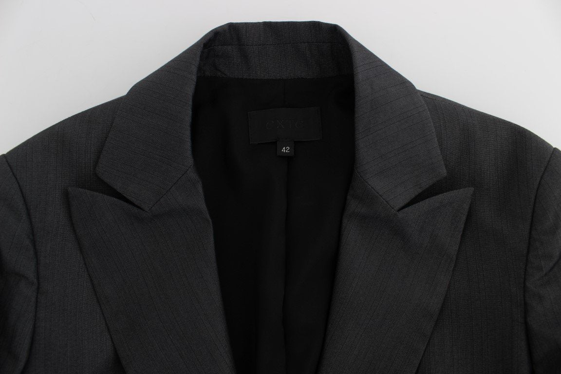 Gray One Button Two Piece Suit