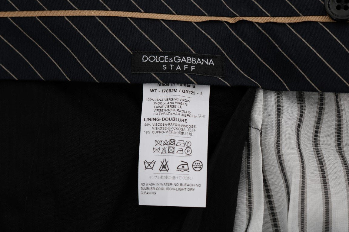 Blue Wool Dress Formal Pants