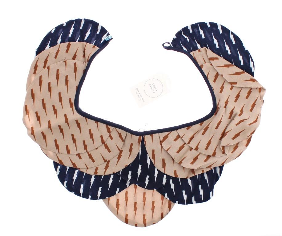 Pink Blue Viscose Neck Shoulder Infinity Scarf