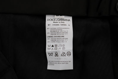 Black Cotton Rayon Dress Formal Pants