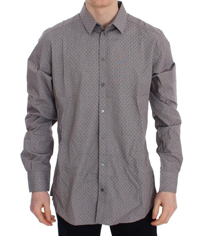Gray Fantasy Cotton Slim GOLD Shirt