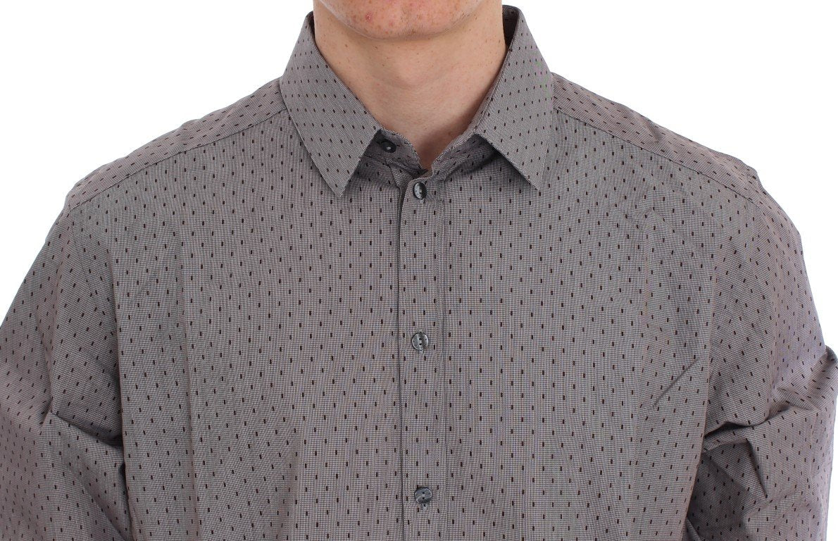 Gray Fantasy Cotton Slim GOLD Shirt