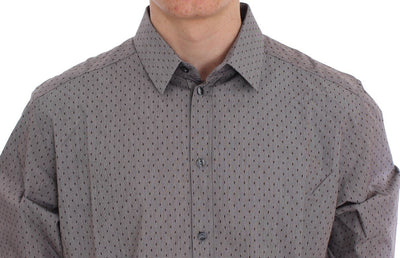 Gray Fantasy Cotton Slim GOLD Shirt