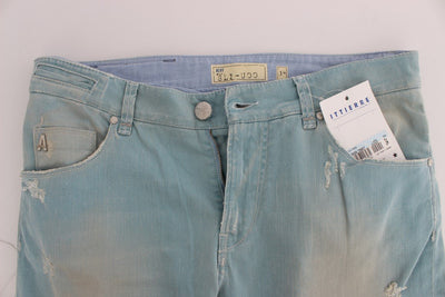 Blue Wash Cotton Stretch Slim Fit Jeans