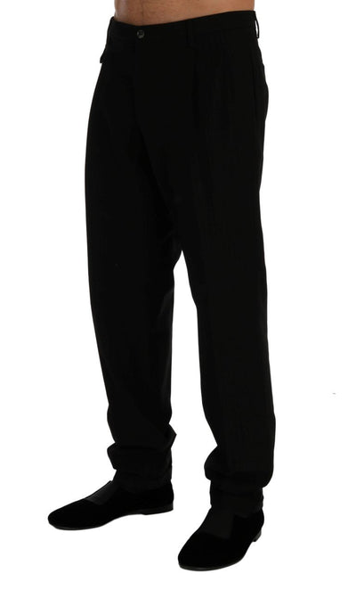 Brown Striped Cotton Dress Formal Pants