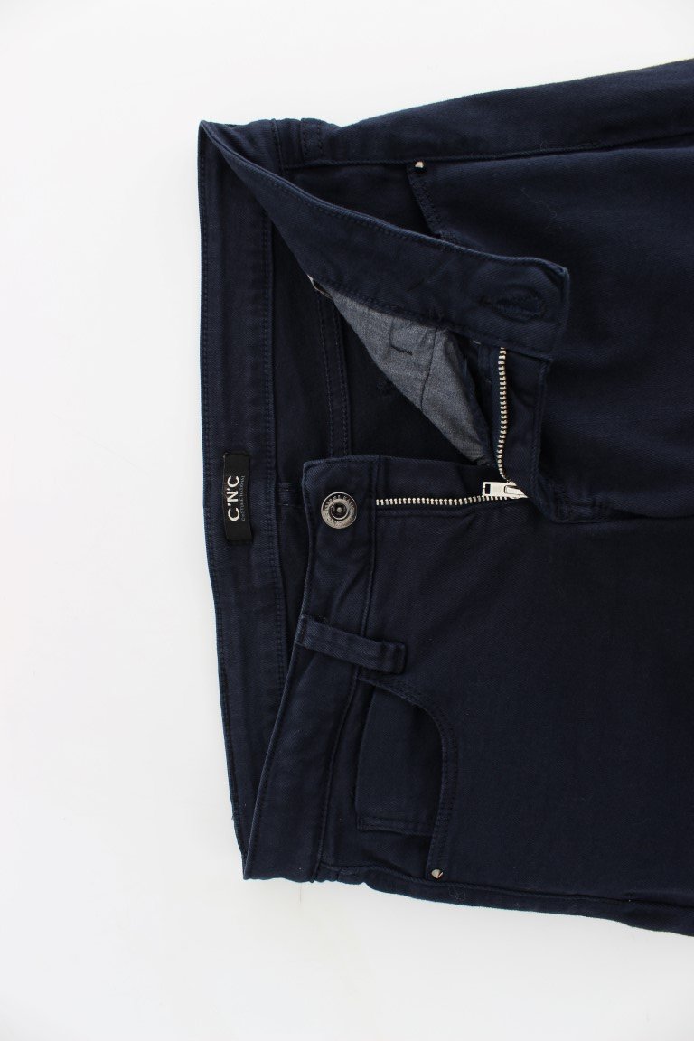 Blue straight leg jeans