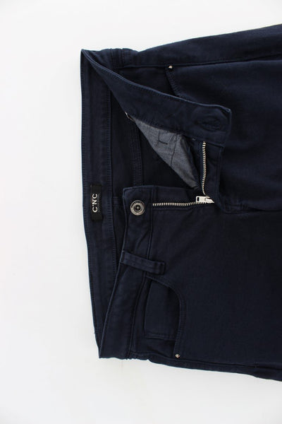 Blue straight leg jeans