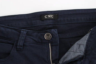 Blue straight leg jeans