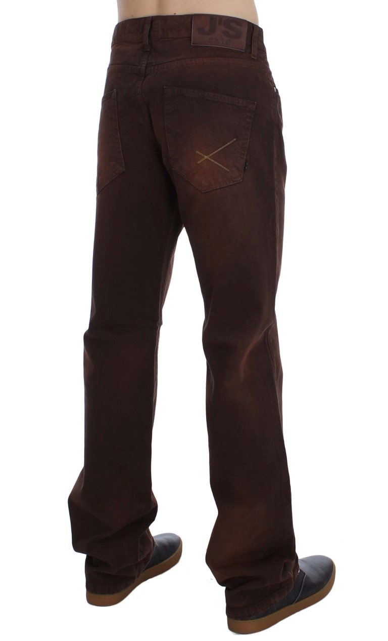Bordeaux Cotton Regular Fit Jeans