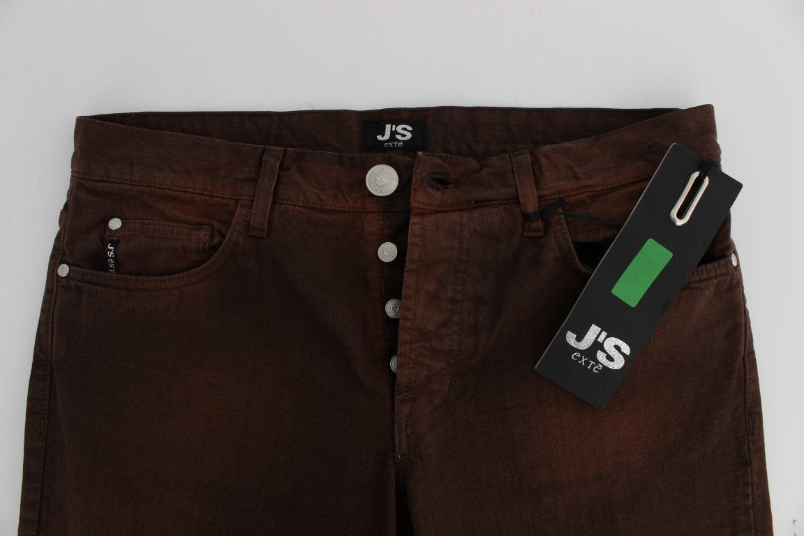 Bordeaux Cotton Regular Fit Jeans