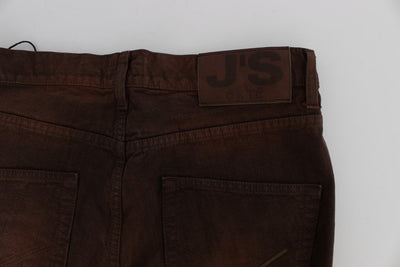Bordeaux Cotton Regular Fit Jeans