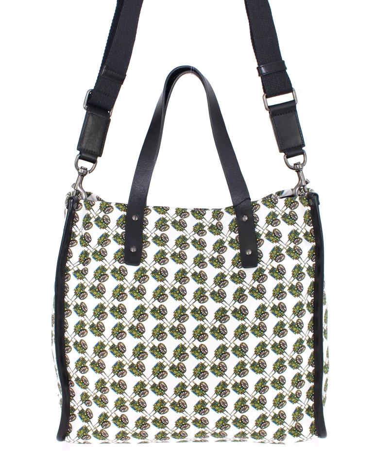 Multicolor denim tote bag