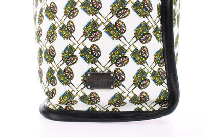 Multicolor denim tote bag