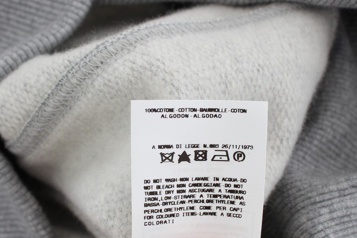 Gray Cotton Top Pullover Hooded Sweater