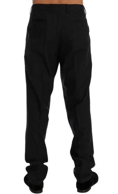 Blue Wool Stretch Dress Pants