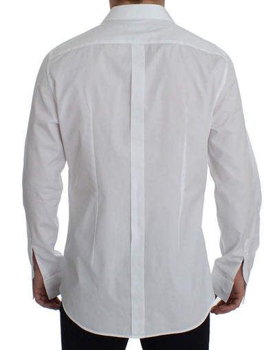 White GOLD Slim Fit Dress Tuxedo Shirt