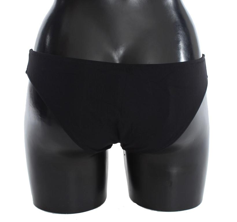 Black Stretch Bikini Bottom Swimwear Beachwear