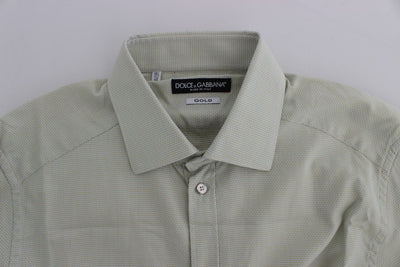 Multicolor Check Cotton Slim GOLD Shirt