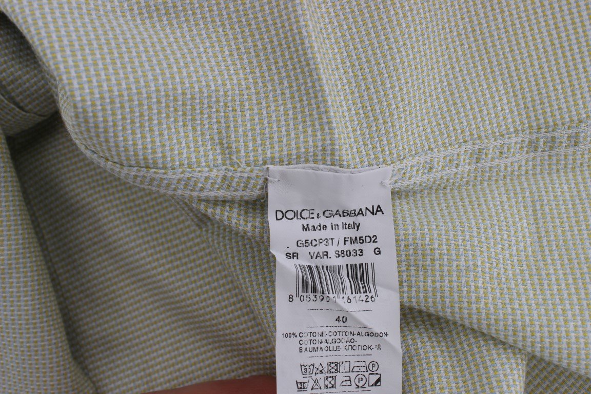 Multicolor Check Cotton Slim GOLD Shirt
