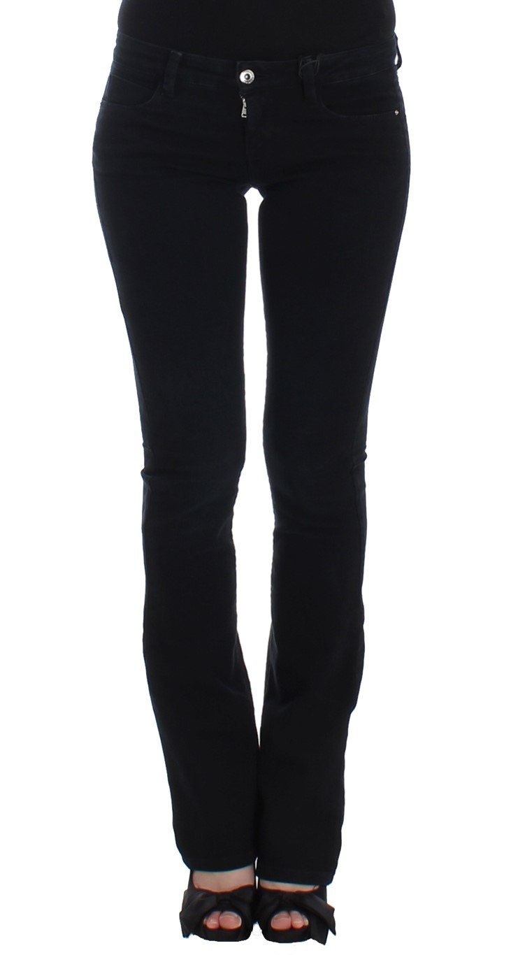 Dark blue straight leg jeans