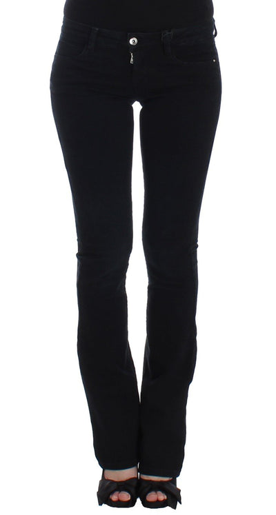 Dark blue straight leg jeans