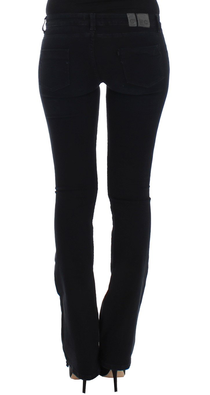 Dark blue straight leg jeans