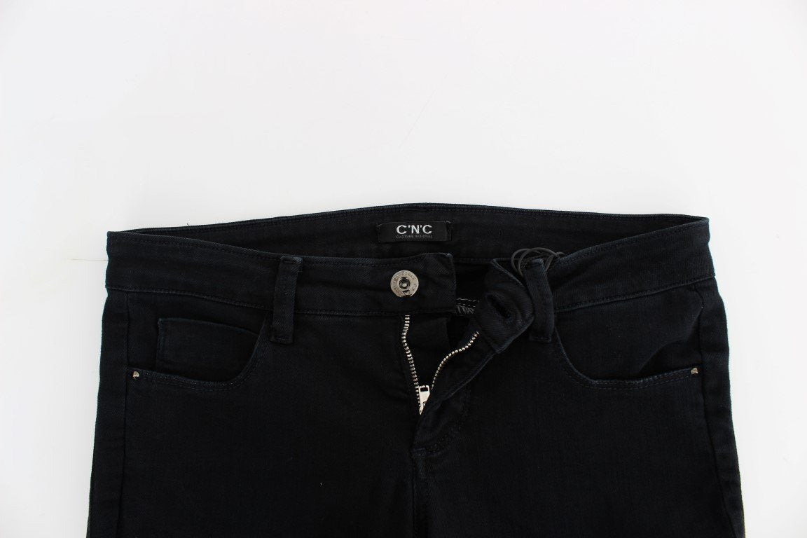 Dark blue straight leg jeans