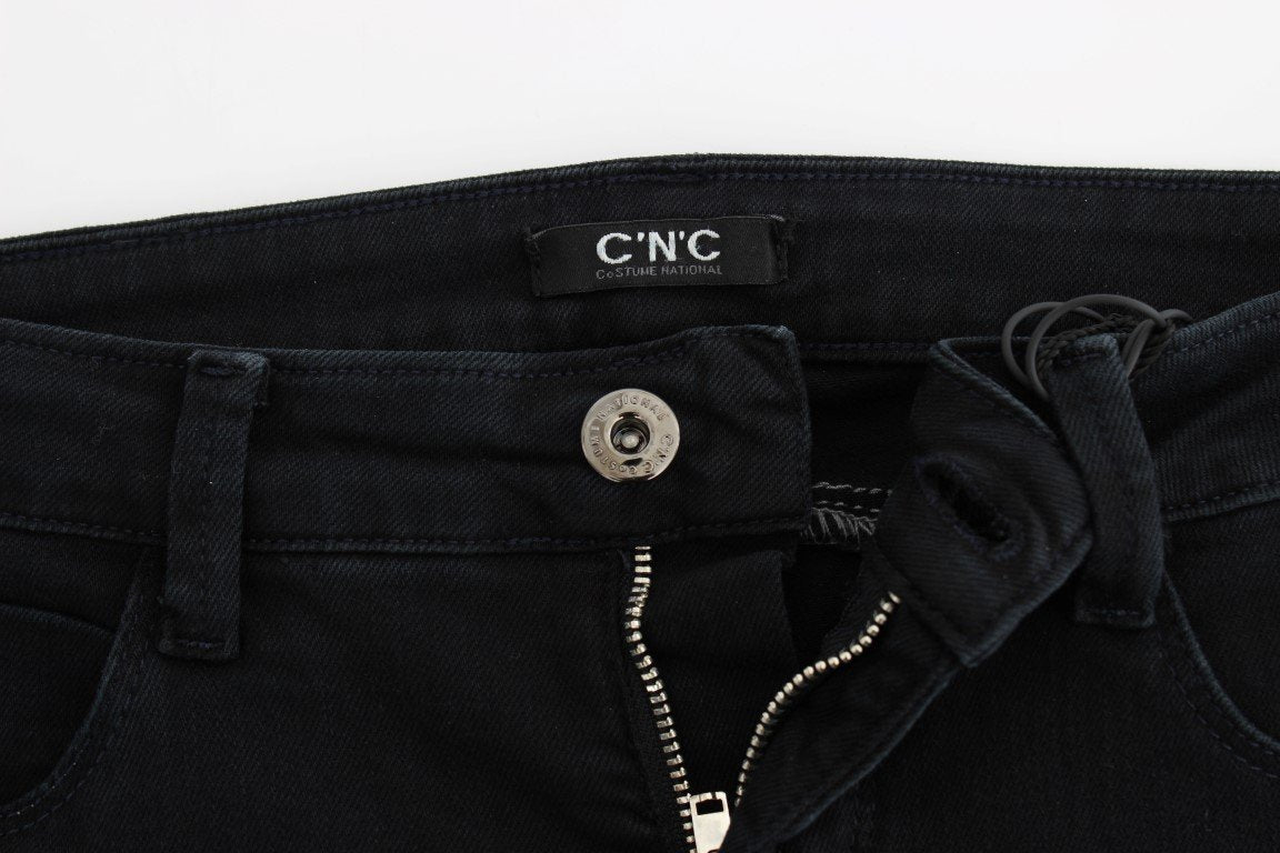 Dark blue straight leg jeans