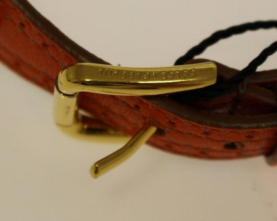 Orange Leather Multicolor Beaded Belt