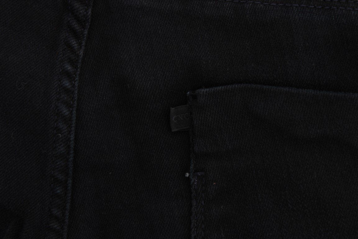 Dark blue straight leg jeans