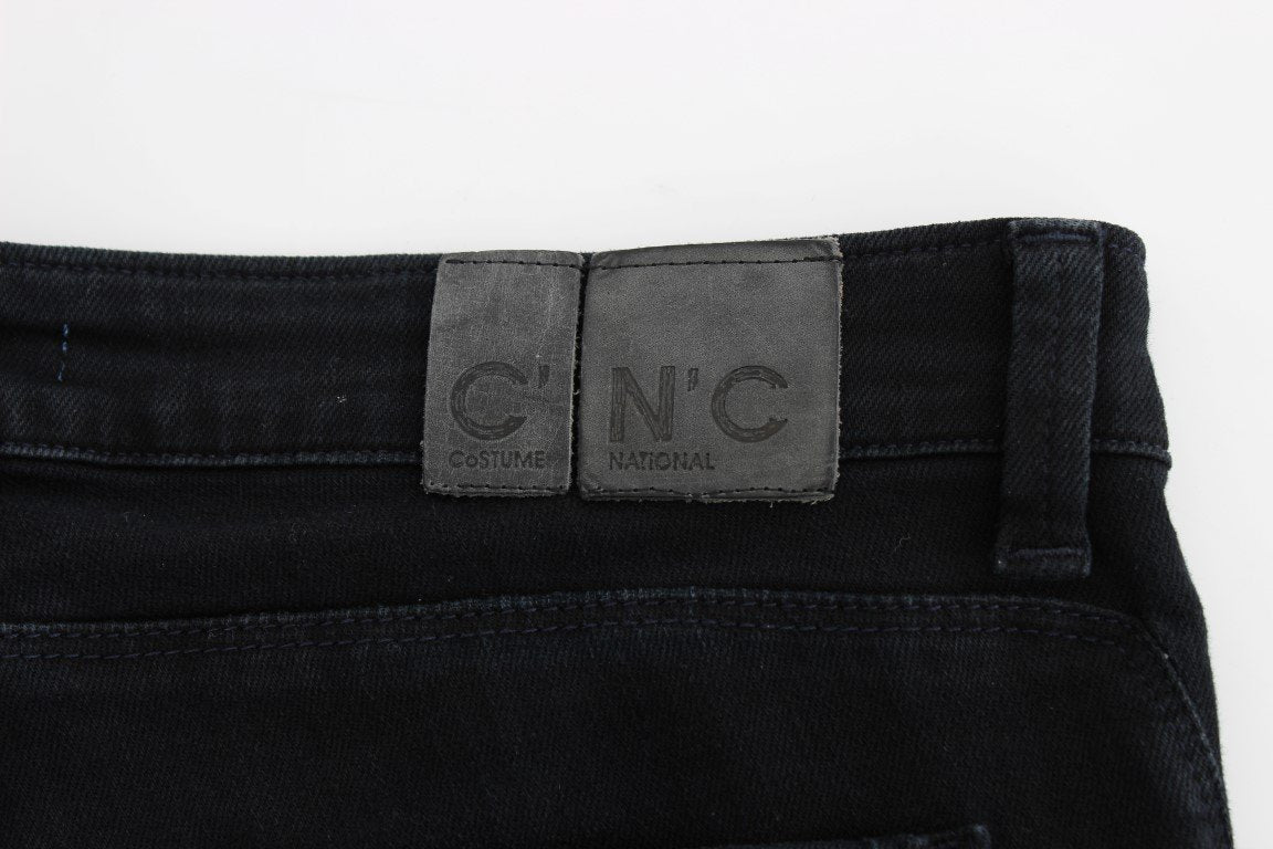 Dark blue straight leg jeans