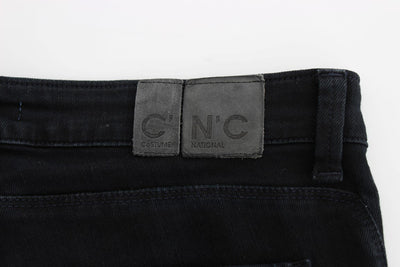 Dark blue straight leg jeans