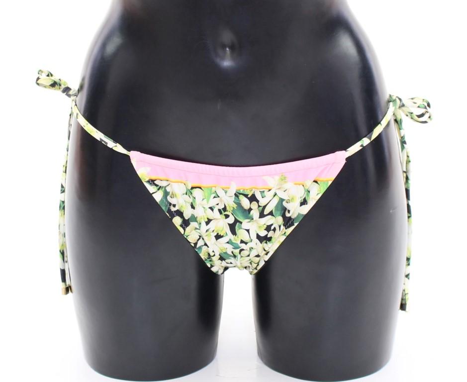 Pink Floral Bikini Bottom Swimwear Beachwear