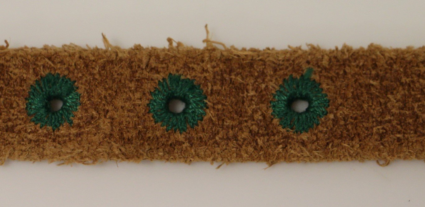 Brown Leather Logo Belt